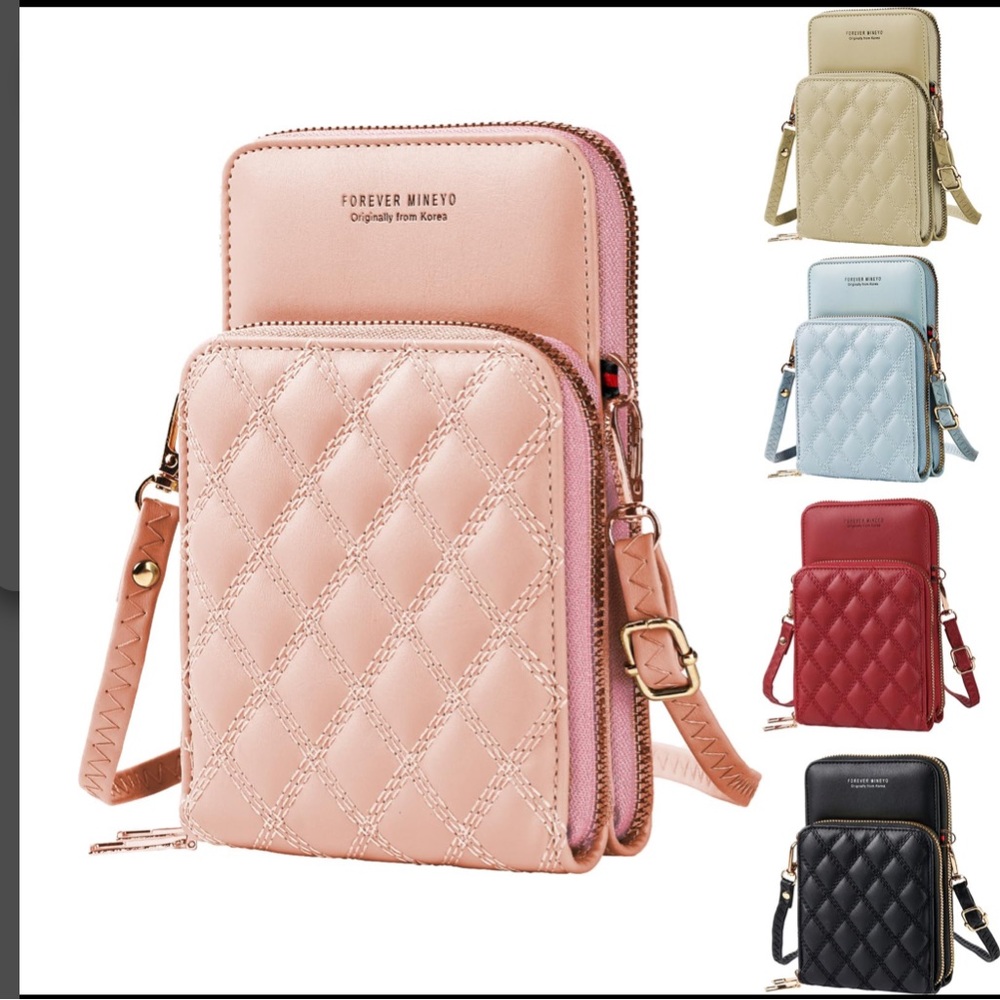 Small Crossbody Cell Phone Purse Women
RFID Blocking Leather Mini Shoulder